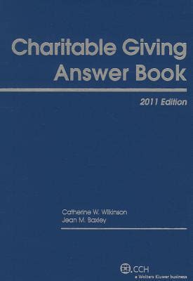Charitable giving Answers .